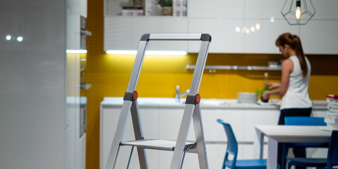Slimstep, not just a stool, but elegance in pure aluminium.