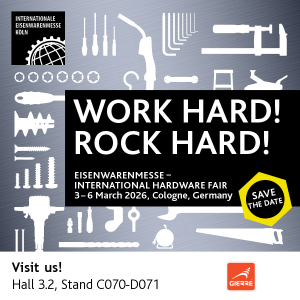 Gierre will be in Cologne: come and visit us at Eisenwarenmesse 2026